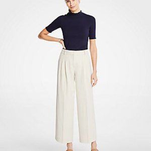 Ann Taylor Wide Leg High Waisted Cropped Pant 12